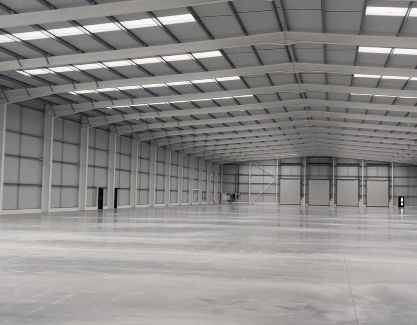 The 50,000 sq ft Vulcan warehouse interior before fit-out